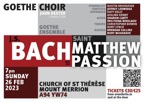 Bach Matthew Passion